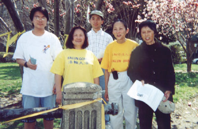 Persecuted Chinese dissidents exercise their freedom of speech - only in America.
